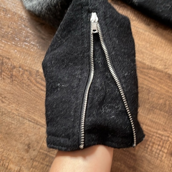 Women’s Ombré Wool Blend Moto Jacket - Picture 11 of 11